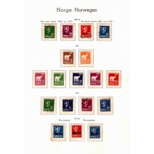 1922-1976 - Norge - Samling med Universitet, Legion, Isbjørne og alle Nordkap sæt I-V.